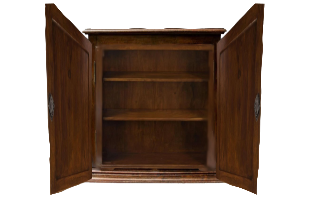 open cabinet